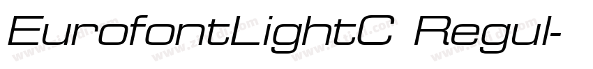 EurofontLightC Regul字体转换